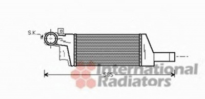 VAN WEZEL 37004404 -  Интеркулер
